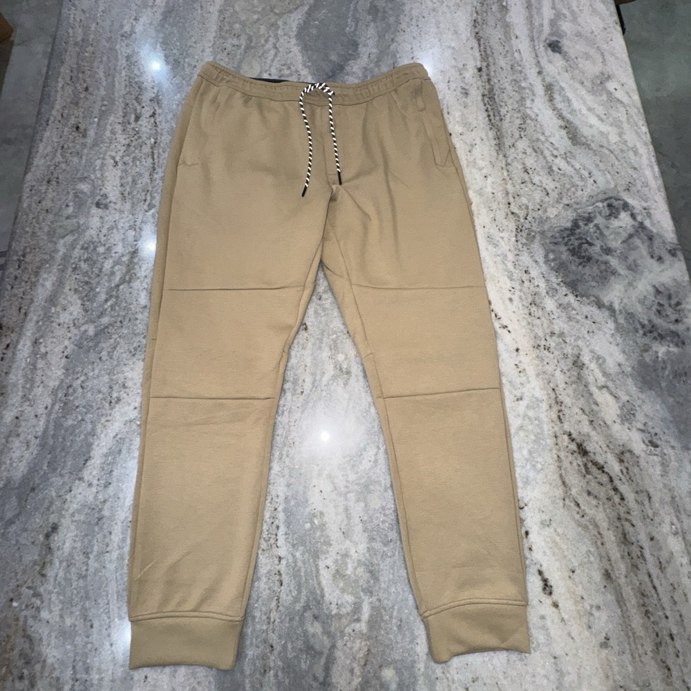 NWT American Eagle Men's Sz XL Tall Tan Joggers Sweatpants Drawstring Pockets